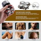 Shaver PRO 4 Head Replacement Blade Compatible with Skull Pitbull,Butterfly kiss pro & Palm Shavers,Electric Shaver & Head Shaver Blade for Bald Head Shavers for Men/Women (2 Pcs)