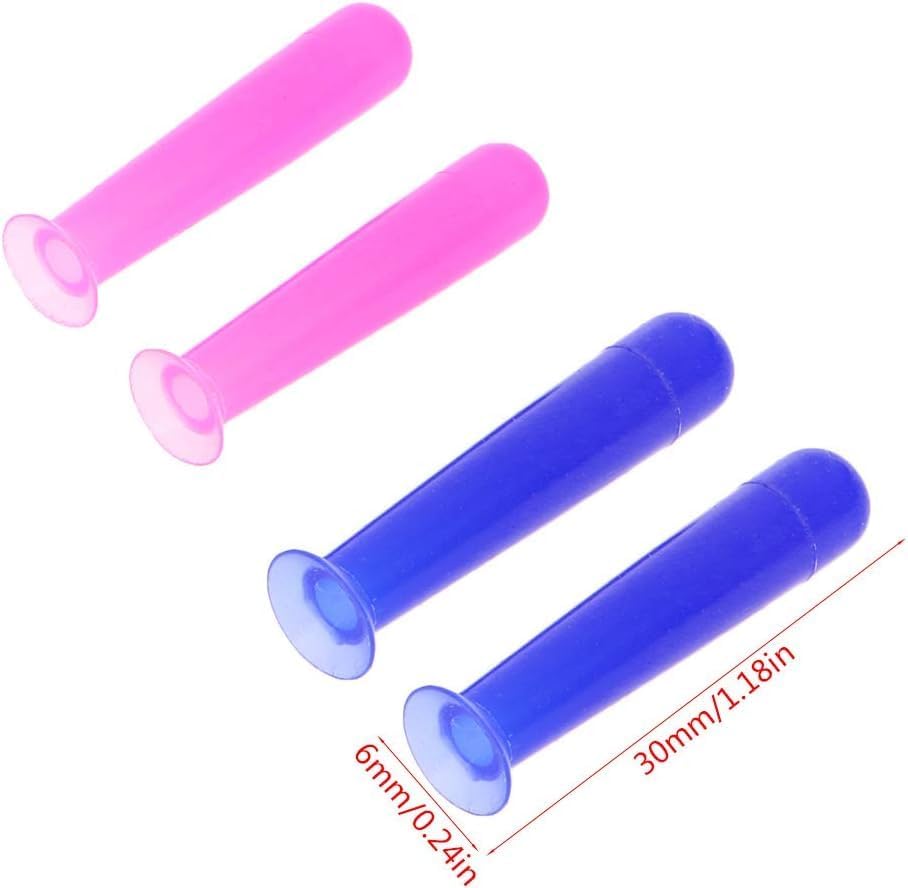 2Pcs Blue Hygienic Contact Lens Stick Sucker Suction Cup Silicone Lenses Care Remove Portable Travel Mini Insert Removal Tool Soft Glasses Repair Screws and Nuts Vision Contact Lens Care Cases, Small