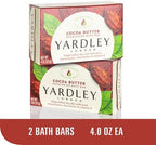 Yardley London Soap Bath Bar Bundle - 10 Bars: English Lavender, Oatmeal and Almond, Aloe and Avocado, Cocoa Butter, Lemon Verbena 4.25 Ounce Bars (Pack of 10 Bars, Two of each)