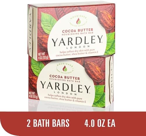 Yardley London Soap Bath Bar Bundle - 10 Bars: English Lavender, Oatmeal and Almond, Aloe and Avocado, Cocoa Butter, Lemon Verbena 4.25 Ounce Bars (Pack of 10 Bars, Two of each)