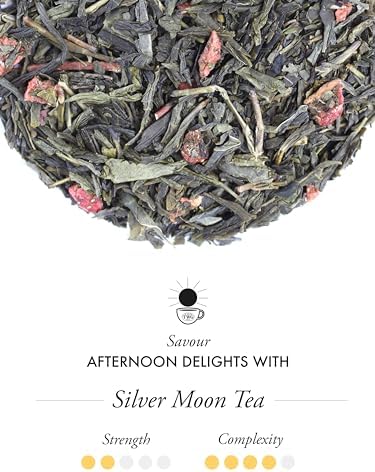 TWG Tea | Silver Moon Tea | Green Tea | Grand Berry & Vanilla | Haute Couture Tin, 100g | Gift Set