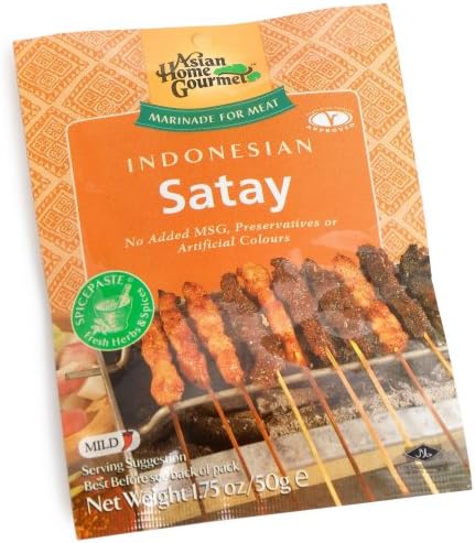 Asian Home Gourmet Indonesian Satay Seasoning, 1.75-Ounce Boxes (Pack of 12)