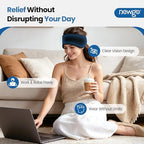 NEWGO Headache Ice Pack Head Wrap for Migraines, FSA Eligible, Cold Pack Head Ice Therapy Wrap for Headache Relief, Tension, Sinus Pain, Chemo, Head Injuries