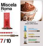 Dongio Caffe Roma Blend Whole Bean Coffee - Medium-Dark Roast, 2.2 lb Bag - Roasted in Italy, Premium Italian Coffee Beans with Cocoa & Hazelnut Notes