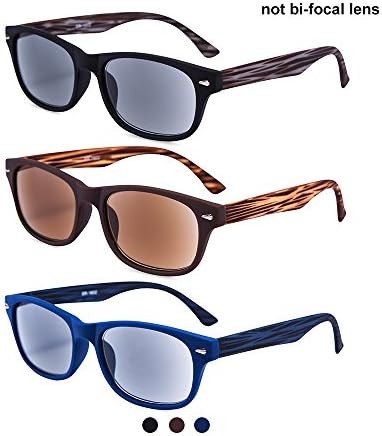 EYEGUARD 3 Pack Unisex Classic of Style Sunglasses Readers Outdoor Reading Glasses for Men and Women 1.50- Not Bifocals