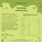 EATALIAN by AMZ BETTER Pistachio Flavoured Topping, Sweet Protein Cream in 17.63 oz/ 500g Squeezer, Made in Italy, Pistachio Sauce Ideal for Decorating Ice Cream, Desserts and Dubai Chocolate