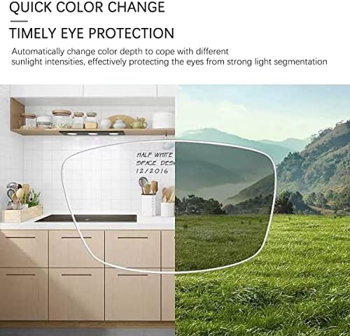 Photochromic Progressive Multifocus Reading Glasses UV Protection Transition Sunglasses Anti Blue Light Sun Readers