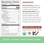 Sprout Living Epic Protein, Plant Based Protein & Superfoods Powder, Chocolate Maca Powder | 20 Grams Organic Protein Powder, Vegan, Non Dairy, Non-GMO, Gluten Free, Low Sugar (5 Pound, 60 Servings)