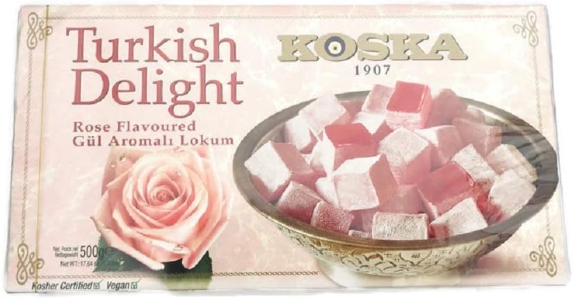 Turkish Delight Rose Flavoured 17.64 oz 1.10 Ibs 500 gr Lokum
