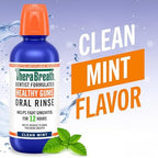 TheraBreath Healthy Gums Oral Rinse, Antigingivitis, Clean Mint Flavor, Dentist Formulated to Help Prevent Gingivitis and Support Gum Health, Alcohol Free, 16 Fl Oz (Pack of 2)