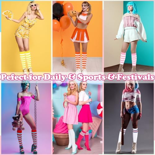 Knee High Socks for Women Knee Socks Tube Socks Womens Athletic Socks Cotton Tall Socks Long Socks Knee High Stockings