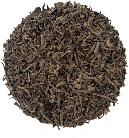 HOYNISE - Organic Pu erh Tea Loose Leaf - Chinese Yunnan Ancient Tree Puerh Tea - Fermented Ripe Puer Tea Loose Leaf - High Mountain Grown, 100g/3.5oz