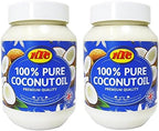 KTC 100% Pure Coconut Multipurpose Oil 500ml Jar x 2 Qty - Used for Hair, Cooking, Skin Moisturiser