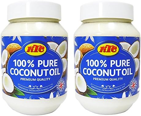 KTC 100% Pure Coconut Multipurpose Oil 500ml Jar x 2 Qty - Used for Hair, Cooking, Skin Moisturiser