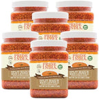 Pride Of India - PACK of 6 - Indian Split Masur Red Lentils - Protein & Fiber Rich Masoor Dal, 1.5 Pound Jar