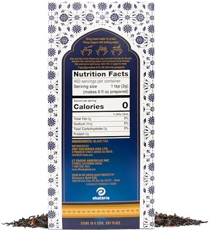 Brooke Bond Taj Mahal | Loose Tea | Premium Quality | Indian Black Tea | Authentic Indian Chai Blend | Suitable for Milk | Refreshing Flavor | 900 Grams (Pack of 1)