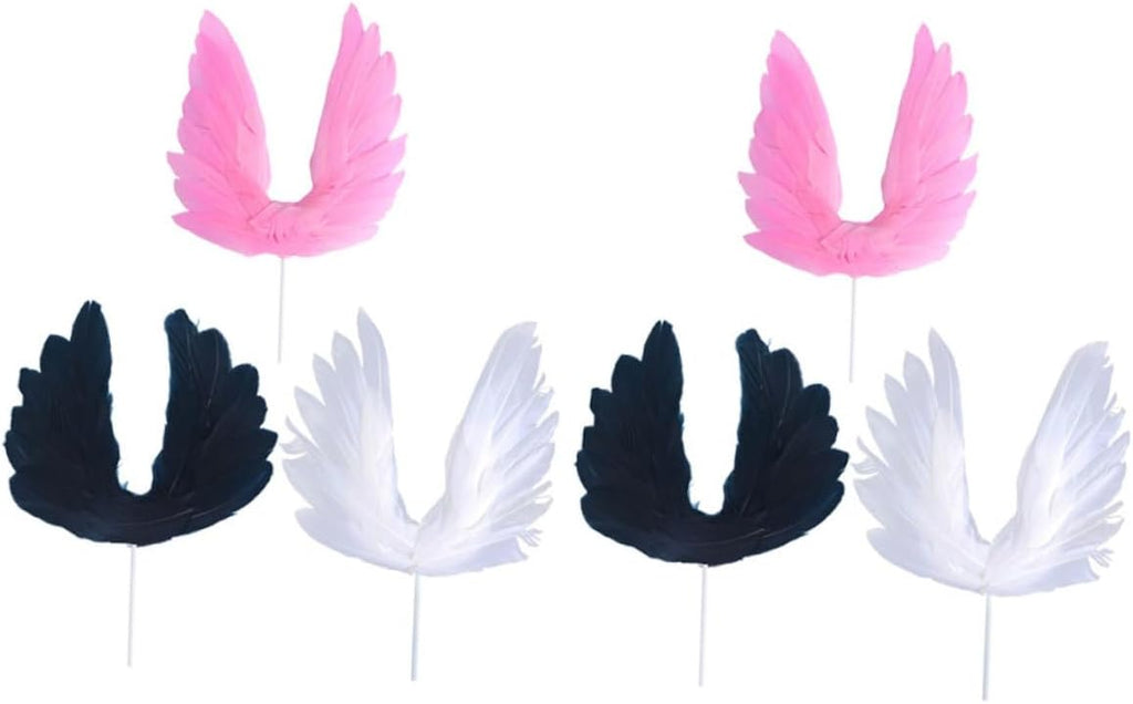 6pcs Cake Decor Delicate Decorative Props for Wedding Birthday Cake for Celebrations and Desserts