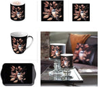 20-ct 13x13 Fall Bird Napkins Black Winter Napkins Christmas Animal Chickadee Decorative for Decoupage
