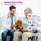 Fidget Dog Blanket for Dementia & Alzheimer’s|Dementia Activities for Seniors|Anxiety & Stress Relief|Sensory Activities for Elderly with Alzheimer’s or Dementia