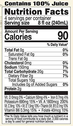 Lakewood Organic PURE Carrot Juice, 32 Fl Oz (Pack of 6)