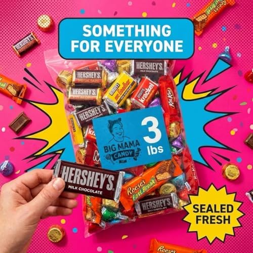 Chocolate Candy Variety Pack 3 lbs - Bulk Candy Assortment Individually Wrapped for Easter, Party Favors, Goodie Bags & Pinata Stuffers
