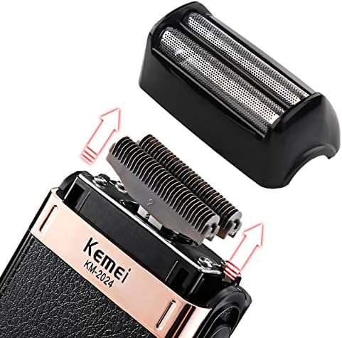 KEMEI Men's Electric Razor Waterproof Reciprocating Razor Cordless Precision Beard Trimmer Twin Blade USB Rechargeable Grooming Razors,Shaving & Hair Removal Products, KM-2024
