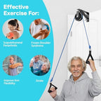 Shoulder Pulley for Physical Therapy & Rehab, Over The Door Pulley System with Metal Bracket, Over Door Exercise Pulley for Injury Rehab Recovery Stretching