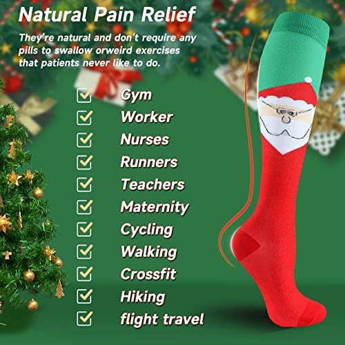 bropite Compression Socks for Women & Men Circulation-Support Knee High Socks 20-30 mmhg-Best for Running,Medical,Nurse,Travel