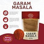 Spicy World Garam Masala Powder 3.5 Oz | Salt Free, Vegan | Indian Origin | Garam Masala Spice Powder