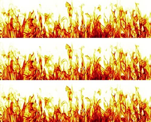 Fire and Flames Strips Edible Cake Topper