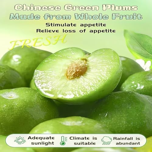 QIXINLIZY 6.4oz Sweet and Sour Dried Plums, Plum meat，Asia Crack Seed Chinese Traditional Candy Prunes180g