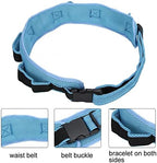 Bed Transfer Nursing Sling, Adjustable Nursing Care Assist Straps with 4 Handles, Made of Breathable Mesh Fabric, for Elderly People with Inflexible Legs, Long-Term Bedridden Patients