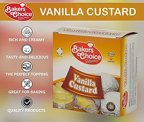 Vanilla Custard Cream Pastry Filling, 12 oz. - Cake, Donut and Dessert Topping and Spread - Cooking and Baking Ingredient For Cakes, Ice Cream - Dairy, Kosher - By Baker’s Choice