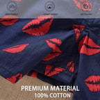 Mens Boxers Premium 100% Cotton Soft Loose Pajama Plaid Sleep Shorts Male Short Leg Funny Boxers Small Medium Large