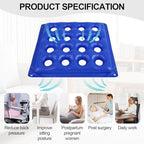 2-Pack Inflatable Seat Cushions, Pressure Relief Waffle Cushion, Ideal for Long Sitting, Office Chairs, Car Seats, Wheelchair Cushions, Comes with 2 Air Pumps, Portable and Comfortable