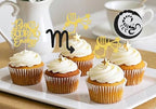 24Pcs Big Scorpio Energy Cupcake Toppers - Scorpio Season Birthday Decorations - October/November Horoscope Scorpio Birthday Pary Decorations Black Gold & Silver