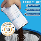 Colombian Coffee Packets – Medium Roast Ground, 1.5oz Bulk Pre-Measured Packs for 12-Cup Drip Brewers, Commercial Single-Pot Fractional Bags | Sarasota Coffee