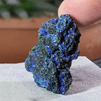 Natural Raw Azurite Malachite Mineral Specimen Geode Crystal Reiki Healing Stone-4-6cm (110-120g)