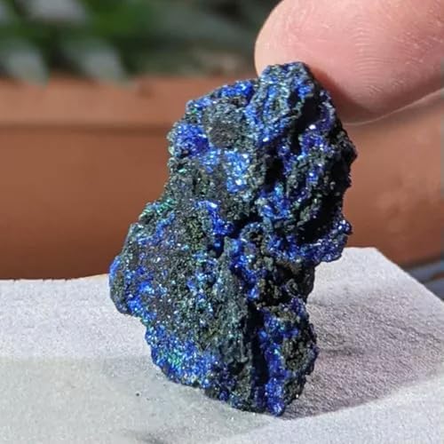 Natural Raw Azurite Malachite Mineral Specimen Geode Crystal Reiki Healing Stone-4-6cm (110-120g)