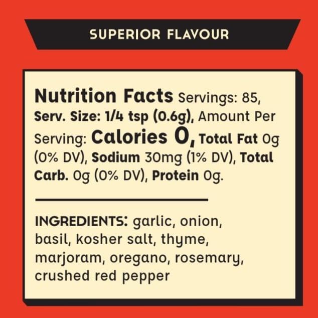 Spicewalla Amore Italian Seasoning, 1.8 oz, Dried Spice Blend for Homemade Pizza, Sauces, Salad, Pastas and More