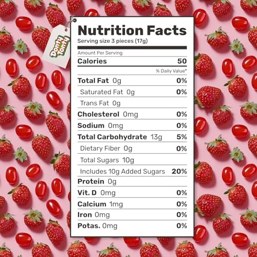 Strawberry Bon Bons 4 lb – Individually Wrapped Hard Candy with Soft Center, Bulk, Old Fashioned