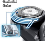 SH50/52 Replacement Head Compatible With Norelco 5000 Series Electric Shavers, Sh50 Replacement Head Compatible With Norelco Shaver S5000 S5070 S5110 S5110 S5080 S5420 S5100 Heads，1Pack