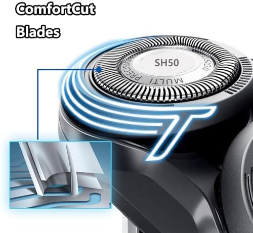SH50/52 Replacement Head Compatible With Norelco 5000 Series Electric Shavers, Sh50 Replacement Head Compatible With Norelco Shaver S5000 S5070 S5110 S5110 S5080 S5420 S5100 Heads，1Pack