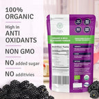 ÖSEL BERRY Organic Blackberry Powder 3oz USDA Certified - No Sugar Added Freeze Dried Blackberries Organic Ideal for Smoothies Breakfast & Baking, No Fillers or Additives