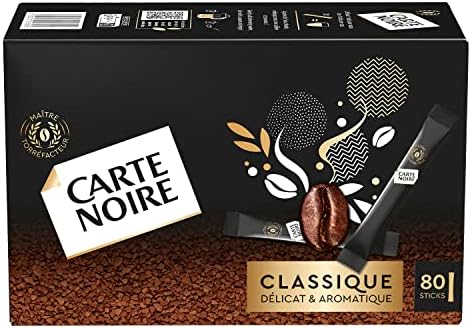 Carte Noire Instant Coffee Sticks from France Large 80 Stick Pack