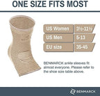 Benmarck Achilles Tendon Support Brace, Plantar Fasciitis Sock, Ankle Compression Sleeve For Running, Tendonitis and Flat Feet Relief