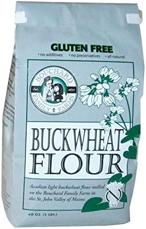 Bouchard Family Farms Gluten-Free and Kosher Acadian Light Buckwheat Flour, 3lb Bag