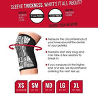 Rocktape Assassins Knee Compression Sleeves, Knee Brace for Weightlifting, Cross Training & Working Out - Reduce Strain & Swelling (2 Sleeves)