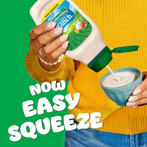 Hidden Valley Original Ranch Condiment and Dressing, Easy Squeeze Bottle, 24 Fl Oz (Package May Vary)
