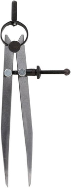ZLKSKER 6 Inch Adjustable Lockable Steel Divider Wing Leather Compass